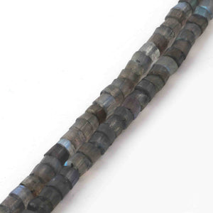 1 Strands AAA Quality  Labradorite Faceted Rondelles - Wheel Beads 5mm-6mm 15 Inches BR480 - Tucson Beads