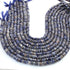 1 Strand Sodalite Smooth Heishi , Tyre Briolettes - Gemstone Wheel Shape Briolettes  -6mm-7mm - 13.5 Inches BR03106