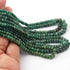 1 Strand  Emerald Faceted Rondelles  Gemstone  Beads-   3mm-6mm- 17 Inch BR03578