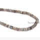 1 Strand Labradorite Faceted  Wheals Rondelles- Rondelles Beads -6mm-3mm - 16 Inches BR0496 - Tucson Beads