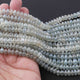 1 Strands Green Chalcedony Silver Coated Smooth Rondelles Beads 6mm-8mm  8 Inch BR2883 - Tucson Beads