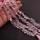 1  Strand Rose Quartz Faceted Briolettes  - Heart Shape Briolettes  -7mm-8mm -8 Inches BR02233 - Tucson Beads