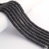 1  Strand  Natural Black Onyx Faceted Heishi Tyre Shape Gemstone Beads, Black Onyx Tyre Wheel Rondelles Beads, 5mm 8 Inches BR02897