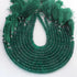 1  Strand  Natural  Green Onyx Faceted Heishi Tyre Shape Gemstone Beads,  Green Onyx Tyre Wheel Rondelles Beads, 5mm-8-inches-br02894