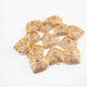10 Pcs Beautiful Gold Heart Charm Pendant- 24k Matte Gold Plated Heart  Pendant  30mm GPC489 - Tucson Beads