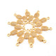 10 PCS Oval Charms 24k Gold Plated Copper  Charm - Copper Pendant 17mmx19mm GPC845 - Tucson Beads