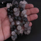 1 Strand Black Rutile Faceted  Briolettes,Onion Beads,Rutile Briolettes 8mm-9mm 10 Inches BR1780 - Tucson Beads