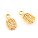 10 PCS Oval Charms 24k Gold Plated Copper  Charm - Copper Pendant 17mmx19mm GPC845 - Tucson Beads