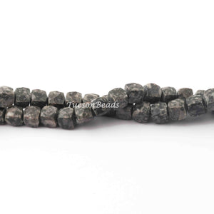 1 Strand Black jasper Agate Cube Briolettes,Agate faceted Box Beads 8mm 8 Inches BR2800 - Tucson Beads