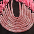 1  Strand  Natural Pink Opal Faceted Heishi Tyre Shape Gemstone Beads,  Pink Opal Tyre Wheel Rondelles Beads, 7mm-8mm -8 Inches BR02902