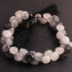 1 Strand Black Rutile Faceted  Briolettes,Onion Beads,Faceted Beads, 9mmx11mm-10mmx12mm 9.5 Inches BR4170 - Tucson Beads