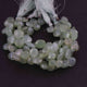 1 Strand Green Chalcedony Silver Coated Faceted Heart Briolettes - Green Chalcedony - 7mmx7mm-13mmx14mm  8 Inches BR1817 - Tucson Beads