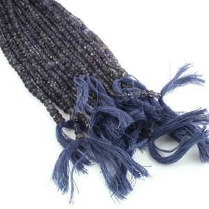 1 Strand Iolite Faceted Rondelles - Semi Percious Stone Rondelles - 5mm -13 Inch RB0131 - Tucson Beads