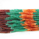 5 Strands Mix stone Faceted Rondelles Beads -Multi Stone Roundle Beads 3mm 13 Inches RB325 - Tucson Beads