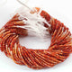 5  Strand Shaded Carnelian Faceted Balls Beads - Carnelian Small Beads- 3mm- 13 Inches Rb0262 - Tucson Beads