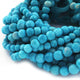 1 Long Strand Turquoise Faceted Round Ball-Roundels Beads 5 mm- 9 Inches  BR0697 - Tucson Beads