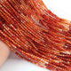 5  Strand Shaded Carnelian Faceted Balls Beads - Carnelian Small Beads- 3mm- 13 Inches Rb0262 - Tucson Beads