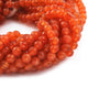1  Strand Carnelian Faceted Rondelles  - Gemstone Rondelles - 5mmx4mm 11.5 Inches BR0684 - Tucson Beads