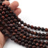 1 Strand  Brown Tiger Best Quality Smooth Round Balls - Smooth Balls Beads - 6mm 15 Inches BR0090