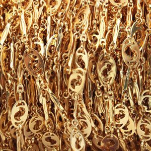5 Feet Gold Plated Copper Chain - Cable Oval Link Chain - Copper Gold Curb Chain - Soldered Chain 10mmX5mm GPC1503 - Tucson Beads