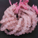 1  Strand Rose Quartz Roundelles Balls beads - Gemstone Balls beads - 8mm 10 Inches BR0705 - Tucson Beads