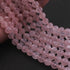 1  Strand Rose Quartz Faceted Balls beads - Gemstone Balls beads - 8mm 10 Inches BR0705