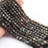 1 Strand Labradorite Faceted Cube Briolettes - Box Shape Beads 8mm-9mm -10 Inches BR02599