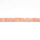 1 Long Strand Peach Moonstone Silver Coated Faceted Balls beads - Gemstone ball Beads 9-10mm 15 Inches RB0291 - Tucson Beads