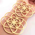 2 Pcs 24k Gold Plated Copper Round  Double Bill Pendant, Round Flower Pendant, Jewelry Making Tools, 61mmx64mm, GPC1452