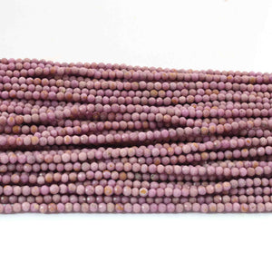 5 Strand Shaded Lavender Opal Faceted Ball  Beads Gemstone  Ball Beads -3mm-12.5 Inches RB0280 - Tucson Beads