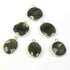 11 Pcs Labradorite 925 Sliver Plated Faceted Assorted Shape Gemstone Bezel   Pendant  - 20mmx18mm PC502