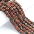 1 Strand Unakite Faceted  Briolettes - Cube Shape  Briolettes 7mmx8mm 8 Inches BR02603