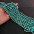 1  Long Strand Amazonite   Faceted Rondells -Round  Shape  Roundells 5mm-7mm-12.5 Inches BR02280