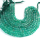 1  Strand Green Onyx Faceted  Briolettes - Cube Shape  Briolettes - 5mmx6mm -7mmx7mm 8 Inches BR02614 - Tucson Beads