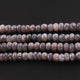 1 Strand Gray Moonstone Silver Coated  Faceted Rondelles  - Gemstone Rondelles  8mm-9mm 14 Inches BR0666 - Tucson Beads