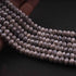 1 Strand Gray Moonstone Silver Coated  Faceted Rondelles  - Gemstone Rondelles  7mm  15.5 Inches BR0672