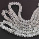1 Long Strand Green Amethyst Smooth Rondelles - Smooth Rondelles Beads - 8mm-12mm - 18 Inche BR01856 - Tucson Beads