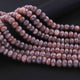 1  Long Strand Peach Moonstone Silver Coated Faceted Rondelles -Round Shape Roundels 7mmx8mm 14.5 Inches BR0655 - Tucson Beads