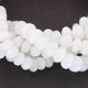1 Strand White Moonstone  Faceted Roundel Beads,Semi Precious Beads,Gemstone Beads 9mm-10mm 14 inch BR884 - Tucson Beads