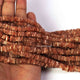 1 Long Strand Sun Stone Heshi Smooth Briolettes  -Square Shape  Briolettes  5mm- 16 Inches BR2205 - Tucson Beads