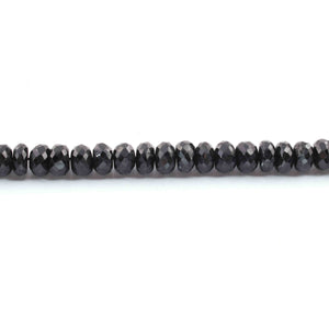 1 Long Strand Black Onyx Faceted Rondelles - Rondelles Beads - Black Onyx Beads  9mm 8.5 Inches BR01850 - Tucson Beads