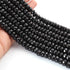 1 Long Strand Black Onyx Faceted Rondelles - Rondelles Beads - Black Onyx Beads  9mm 8.5 Inches BR01850