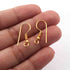 12 Pairs Copper Earring Hooks Wires Earring Hooks 24k Gold Plated  -Hooks Earring - 22mmx10mm GPC020