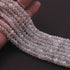 1 Long Strand  White Silverite Faceted Rondelles -Round Shape Roundels 6mm-7mm 14 Inches BR0681