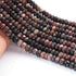 1  Long Strand Multi Tourmaline Faceted Rondelles -Tourmaline Rondelles Beads - Gemstone Rondelles 10mm -13 Inches BR01851