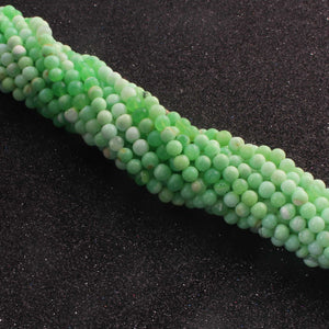 1 Long Strands Green Opal Smooth Rondelles - Green Opal Round Ball Beads 5mm 14 Inches BR0221 - Tucson Beads