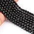1 Long Strand Black Onyx Faceted  Ball Beads - Gemstone Beads  - Black Onyx Beads 8mm 8 Inches BR01848