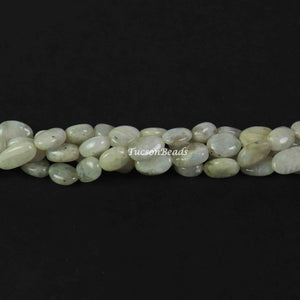 1 Long Strand White  Labradorite Smooth Briolettes - Oval Briolettes 11mmx9mm-9mmx5mm 13  Inches BR2235 - Tucson Beads