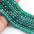 1  Strand Green Onyx Faceted  Briolettes - Cube Shape  Briolettes - 5mm-6mm - 8 Inches BR02615