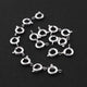 45 Pcs Copper Round Jump Lock Clasp Antique 925 silver Plated Lock Hoop-Jump Round Hoop- 7mmx10mm GPC245 - Tucson Beads